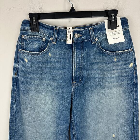 Madewell The Petite Low Slung Baggy Jean Robertson Wash Rigid Blue US 26P NWT - Picture 9 of 15